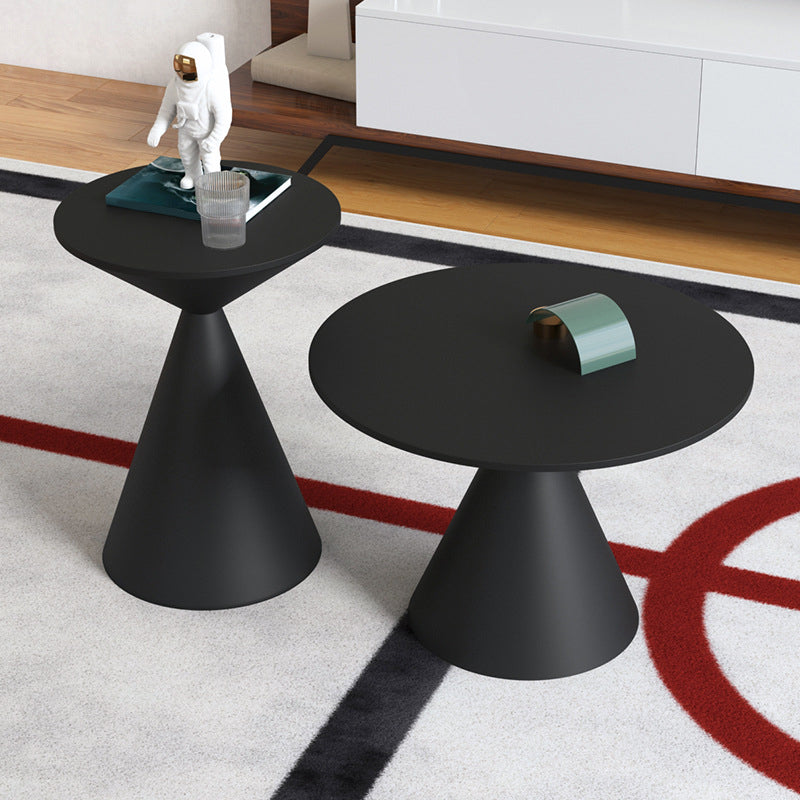 Mid-Century Modern Cocktail Table Pedestal Metal Coffee Table