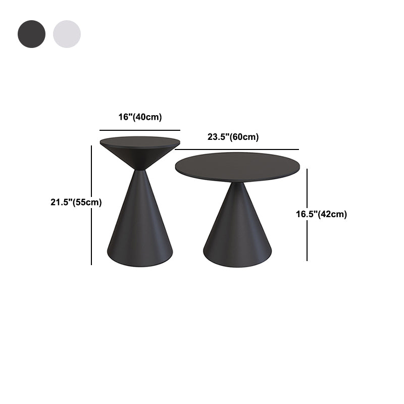 Mid-Century Modern Cocktail Table Pedestal Metal Coffee Table