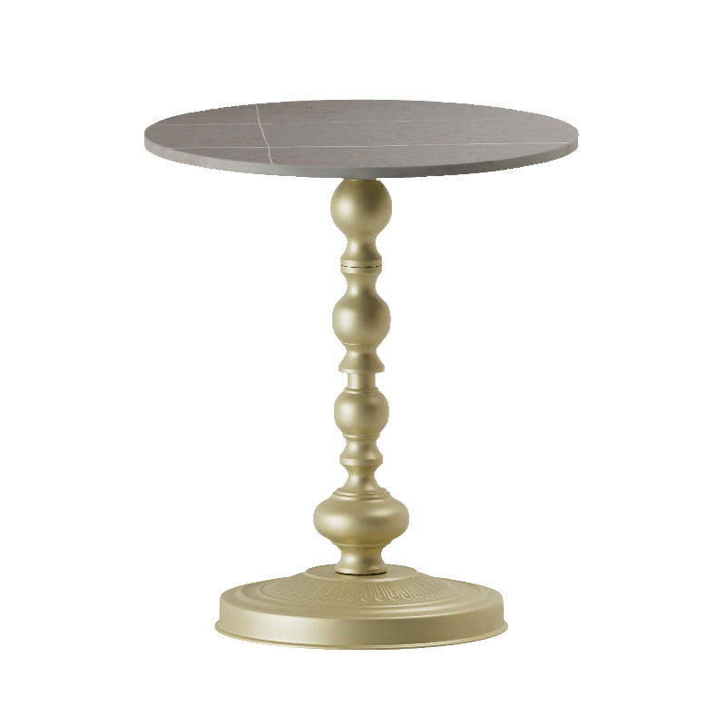 Modern Round Side End Table Pedestal Corner Table for Living Room