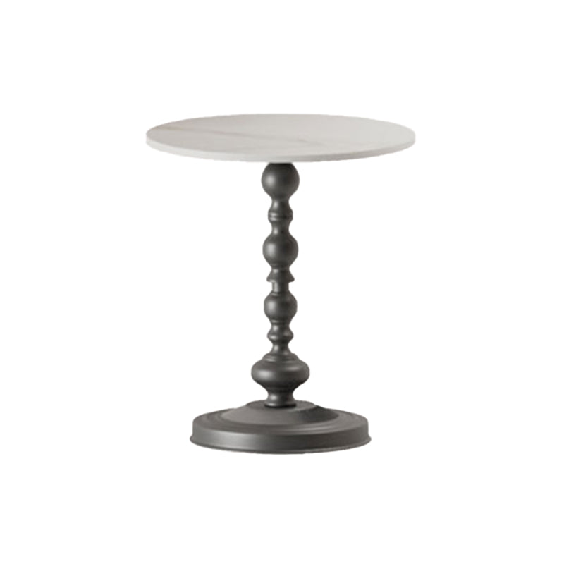 Modern Round Side End Table Pedestal Corner Table for Living Room