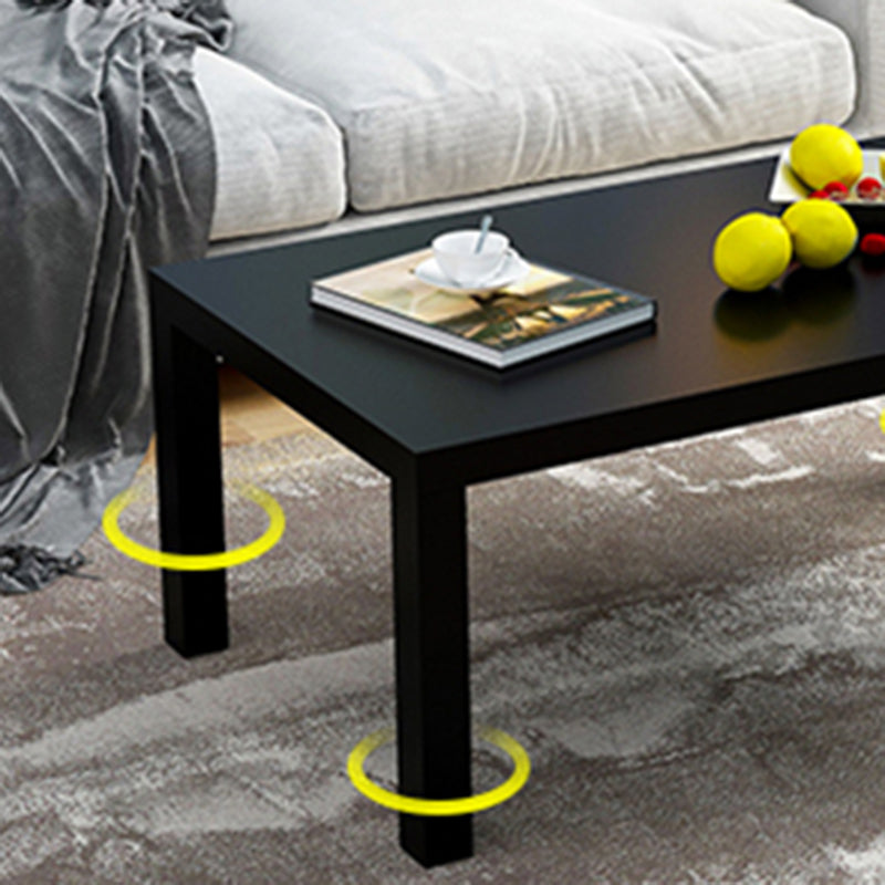 Contemporary Square Side End Table Wood 4 Legs End Slide Table