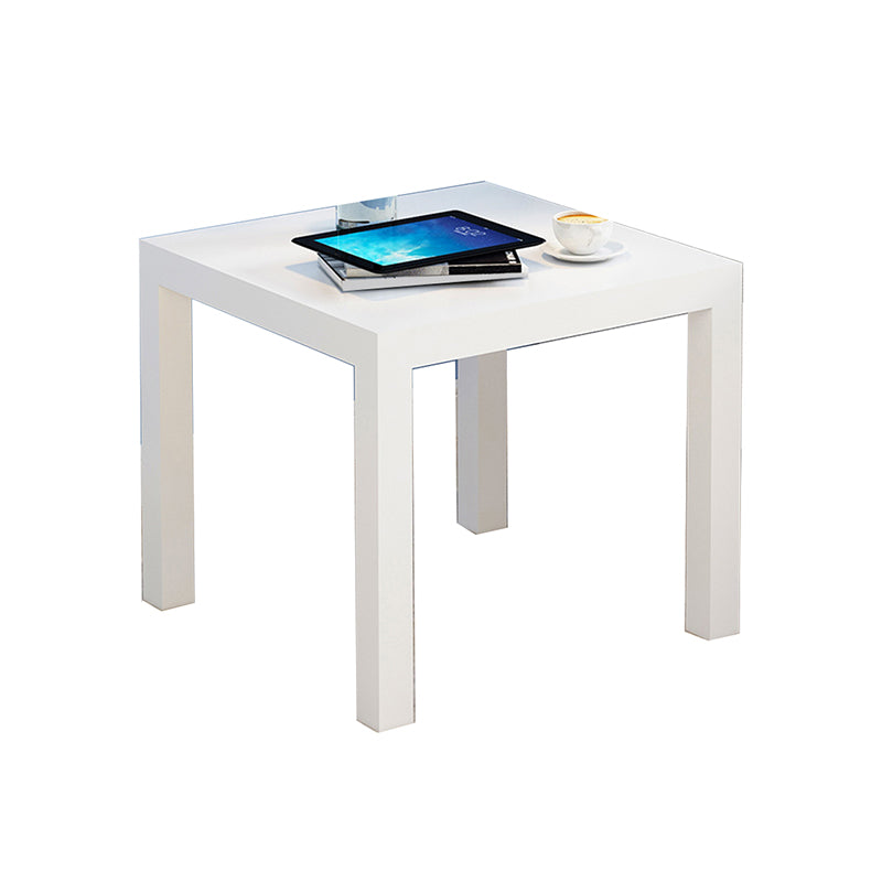 Contemporary Square Side End Table Wood 4 Legs End Slide Table