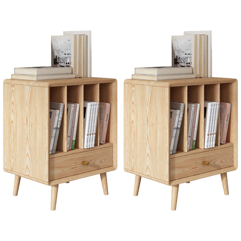 Solid Wood 3 Legs End Table Modernistic Rectangular Side Table