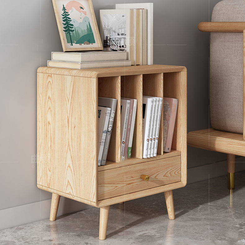 Solid Wood 3 Legs End Table Modernistic Rectangular Side Table