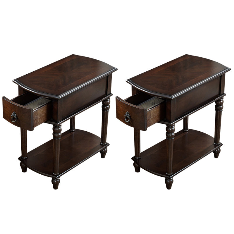 22.8" Tall 4 Legs End Table Contemporary Rectangular Side Table