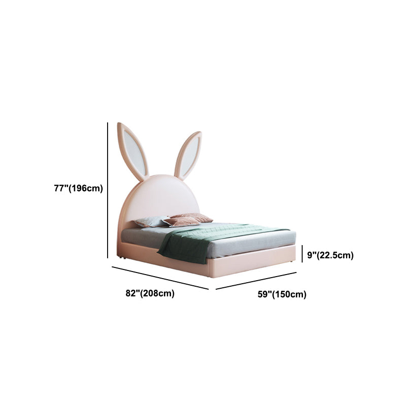 84.65 inch Wide Contemporary Bed Frame Pine Wood Bed with Headboard