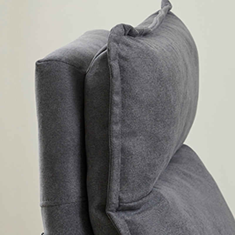 30.11" Wide Velvet Convertible Chair Armless Chair with Removable Cushions