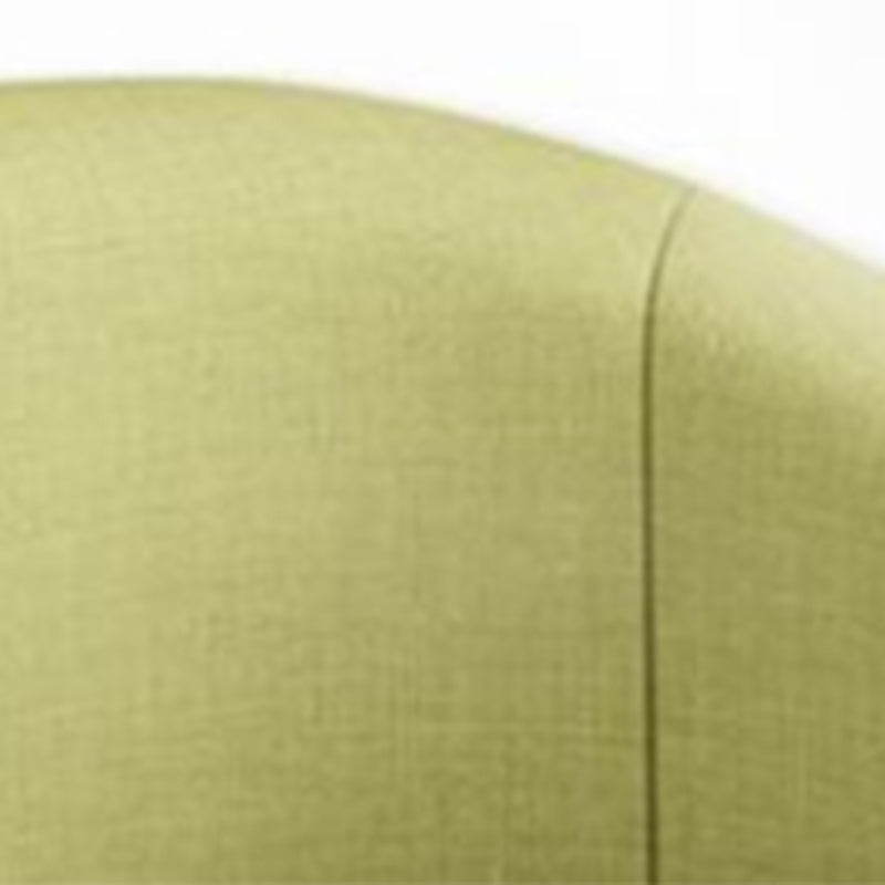 23.62" Wide Linen Barrel Chair Arms Included Barrel Accent Chair with Basic Four Leg