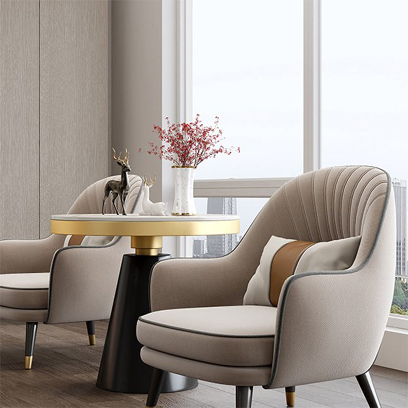 Velvet Accent Armchair 21.65" Wide Arms Included Chair for Living Room