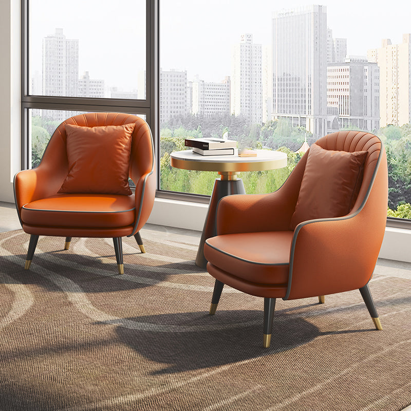 Velvet Accent Armchair 21.65" Wide Arms Included Chair for Living Room
