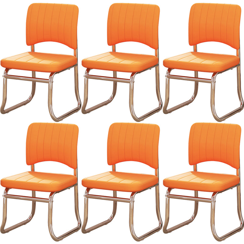 19"W Contemporary Desk Chair No Wheels Upholstered Office Chair