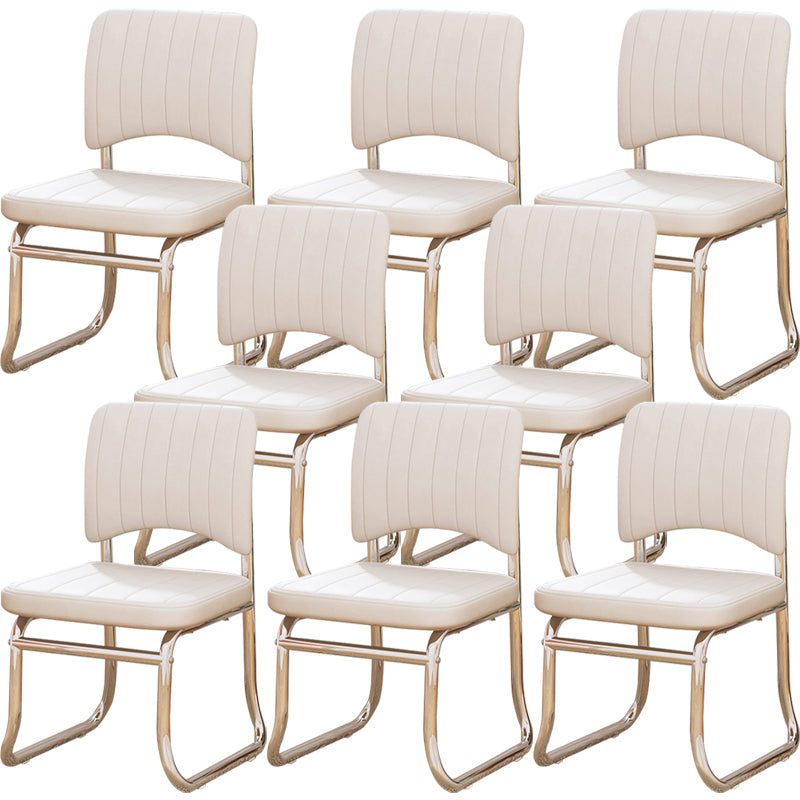 19"W Contemporary Desk Chair No Wheels Upholstered Office Chair