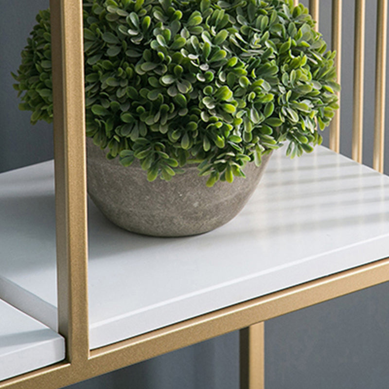 Glam Vertical Open Book Shelf Metal Etagere Shelf Bookcase for Office