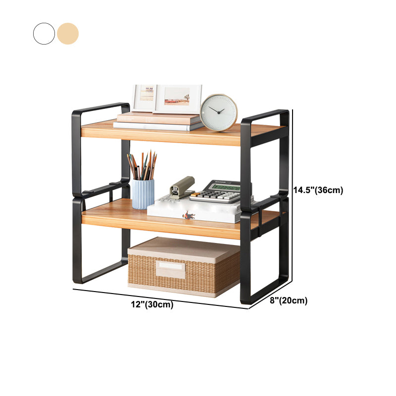 Modern Open Shelf Bookcase Metal Etagere Book Shelf for Study Room