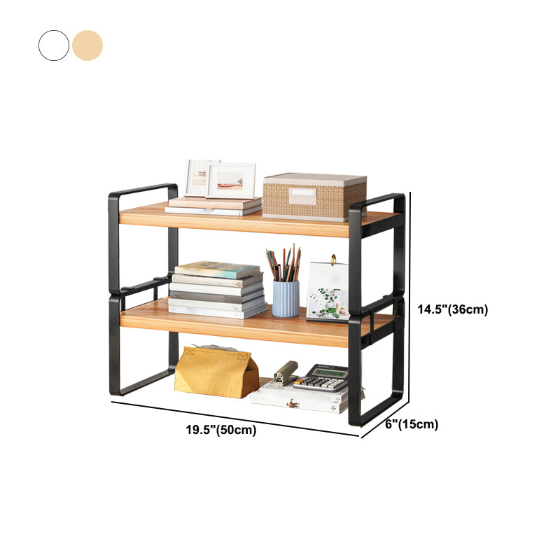 Modern Open Shelf Bookcase Metal Etagere Book Shelf for Study Room