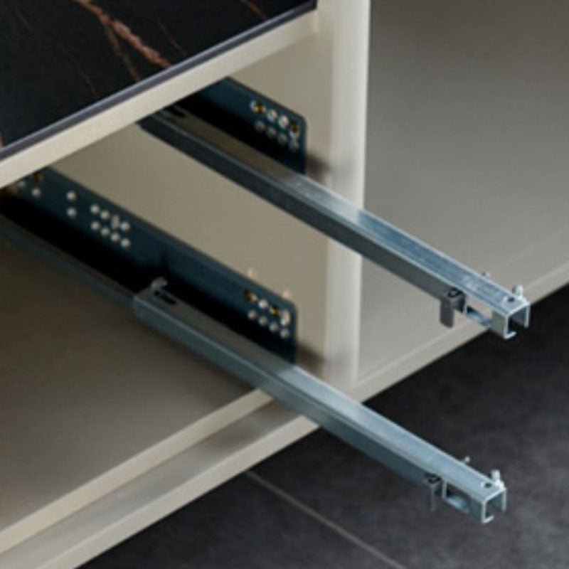 Contemporary Stone Storage Chest Vertical Bedroom Chest with Drawers