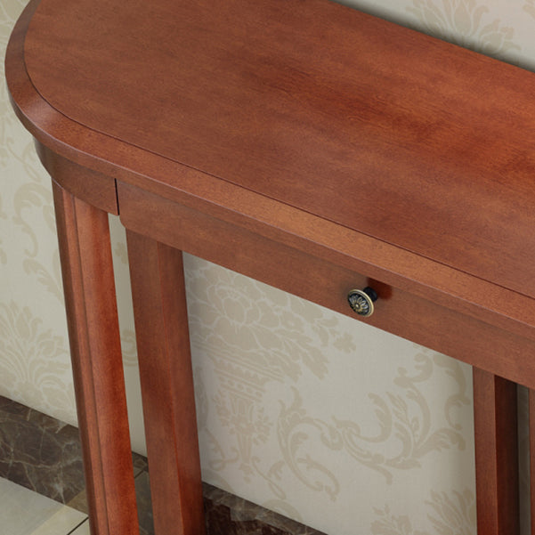 31.5-inch Tall Console Table 1-drawer Solid Wood Accent Table for Hall