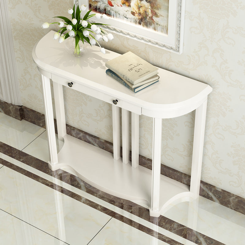 31.5-inch Tall Console Table 1-drawer Solid Wood Accent Table for Hall