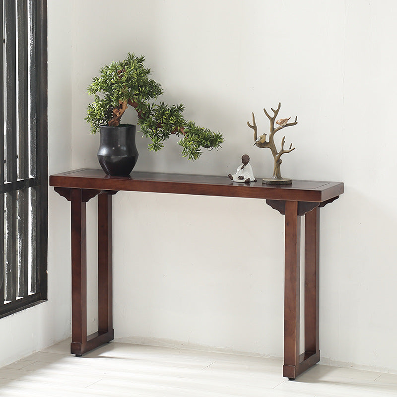 31.5-inch Tall Console Table Solid Wood Accent Table for Hall