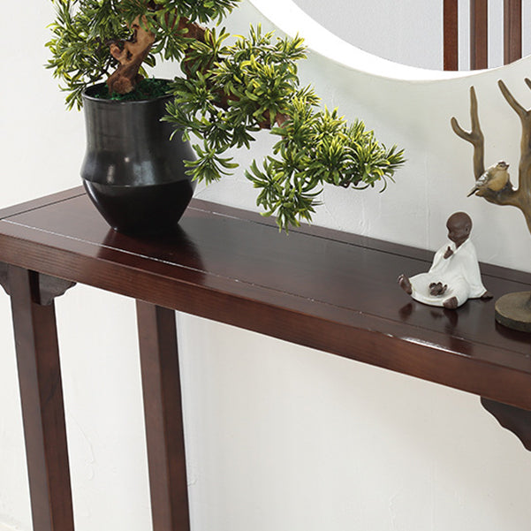 31.5-inch Tall Console Table Solid Wood Accent Table for Hall