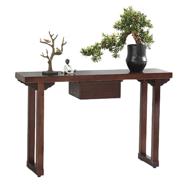 31.5-inch Tall Console Table Solid Wood Accent Table for Hall