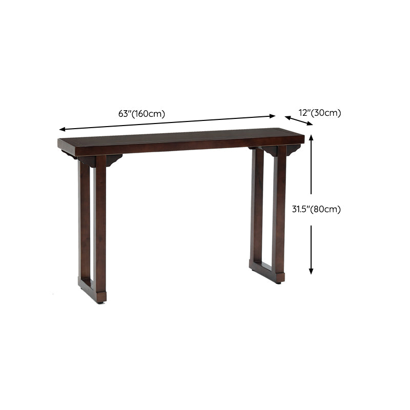 31.5-inch Tall Console Table Solid Wood Accent Table for Hall