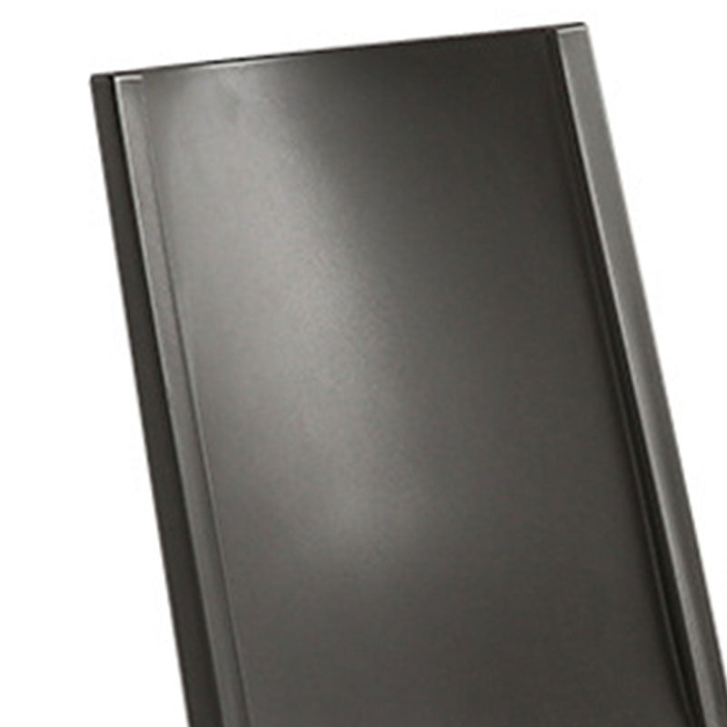 Contemporary Style Armless Chair Plastic Solid Back Side Dining Chair for Restaurant