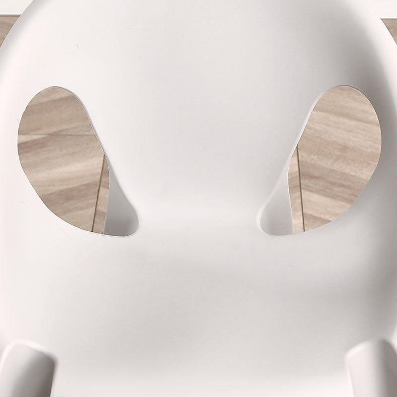 Modern Open Back Side Chair Plastic Arm Chair for Dining Room Bedroom