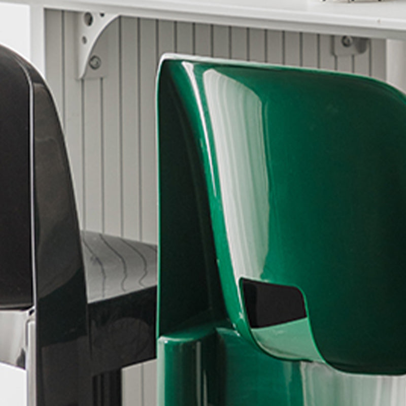 Modern Open Back Side Chair Plastic Indoor Armless Chair for Dining Room Bedroom