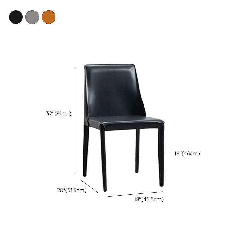 Contemporary Dining Room Chair Faux Leather Dining Chair for Home