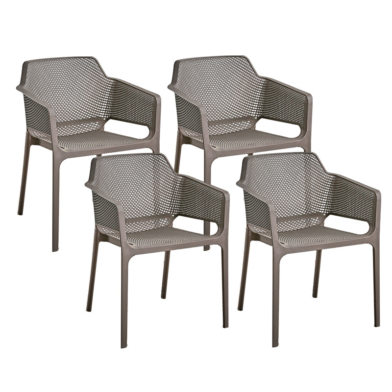 Designer Style Arm Chair Plastic Cross Back Side Chair for Restaurant