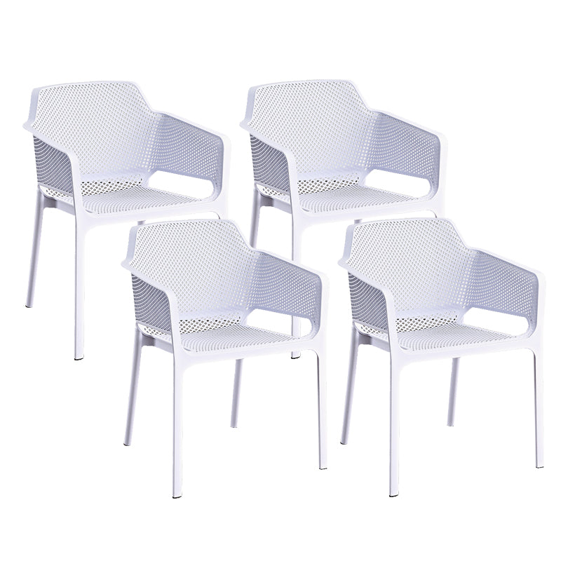 Designer Style Arm Chair Plastic Cross Back Side Chair for Restaurant