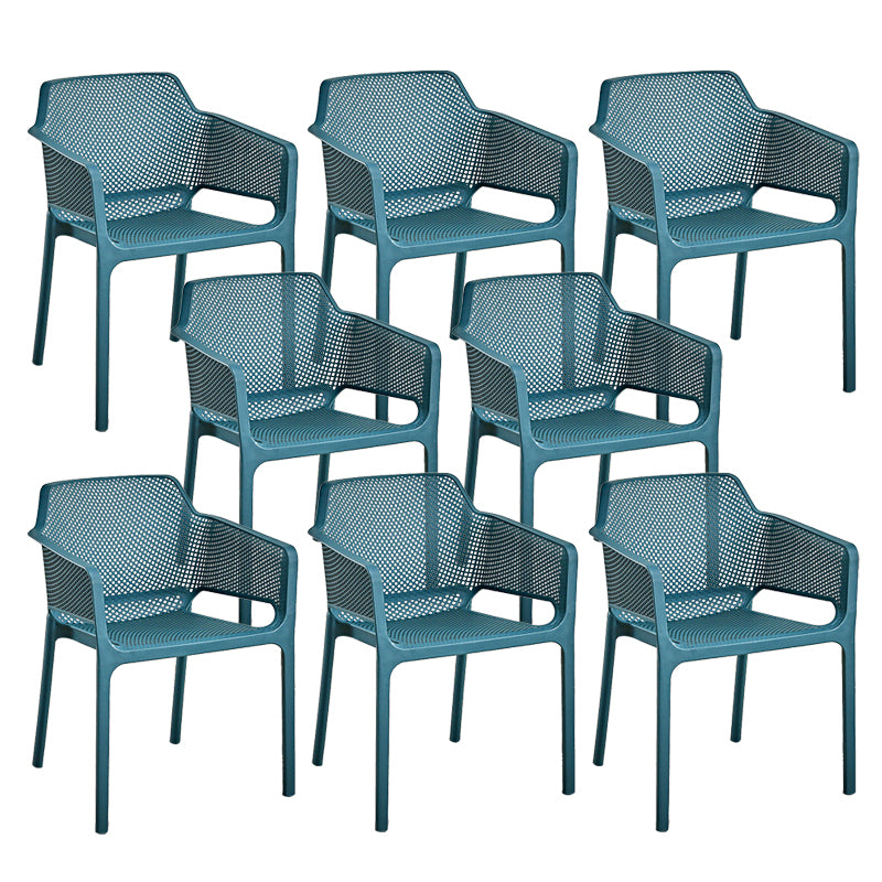 Designer Style Arm Chair Plastic Cross Back Side Chair for Restaurant