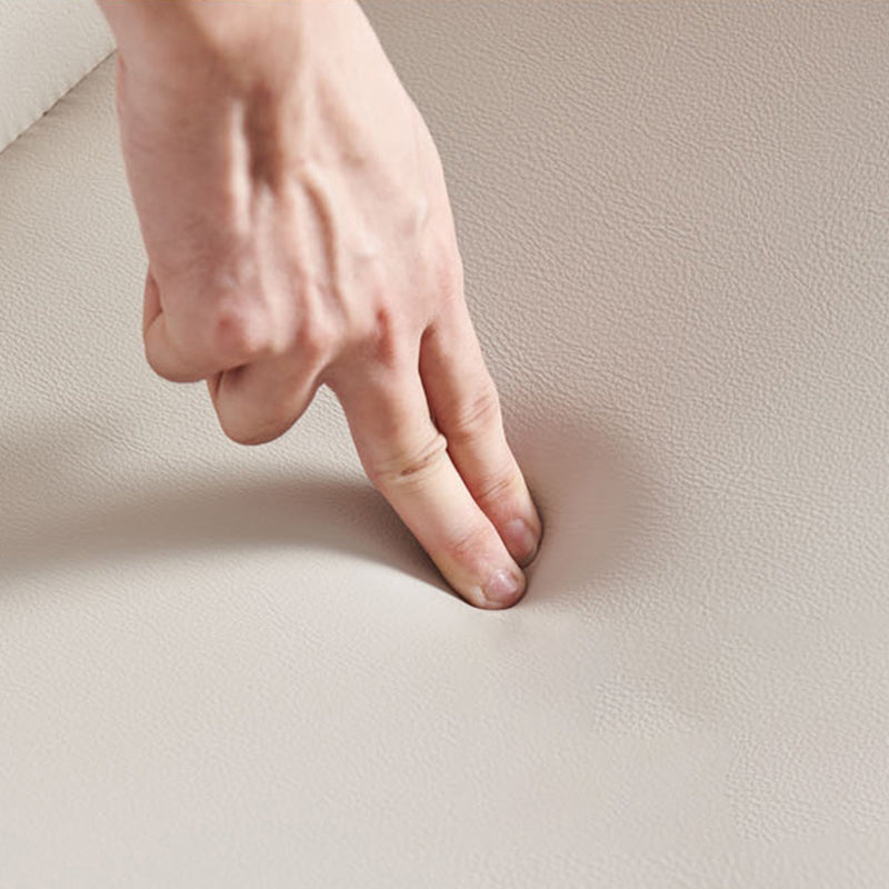 Upholstered Dining Chair Faux Leather and Metal Dining Room Chair