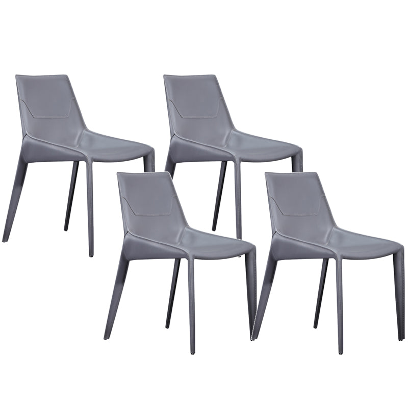 Contemporary Upholstered Dining Chairs Faux Leather Dining Room Chair