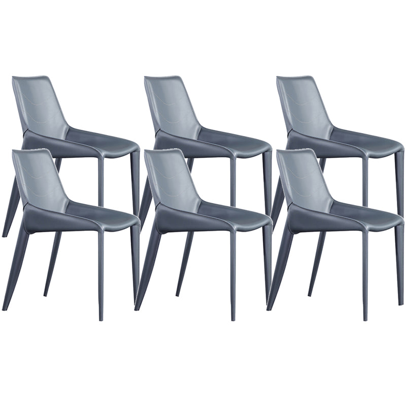 Contemporary Upholstered Dining Chairs Faux Leather Dining Room Chair
