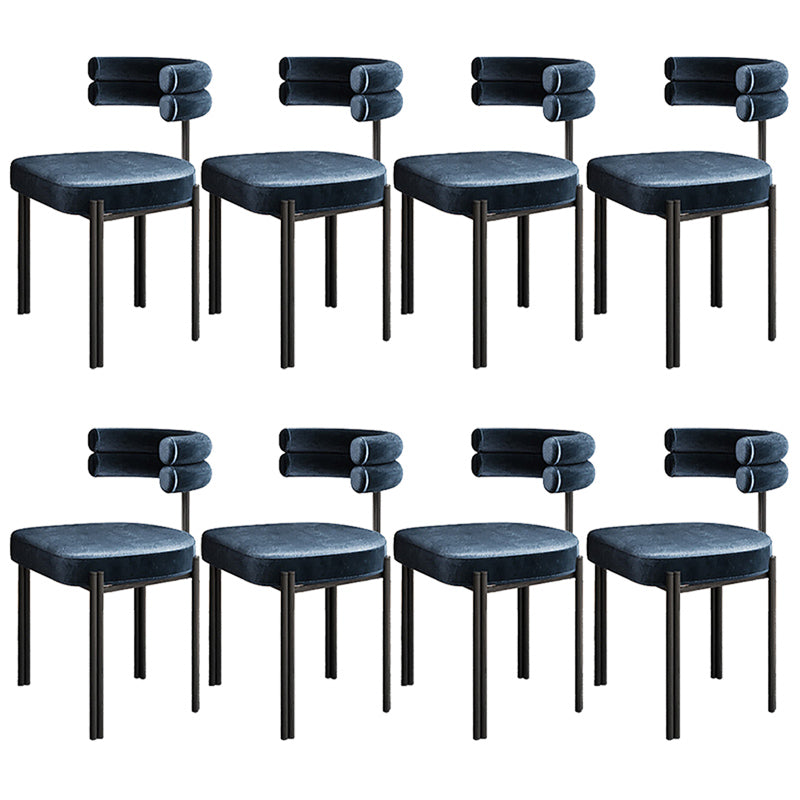 Upholstered Dining Room Chair Modern Open Back Dining Side Chair