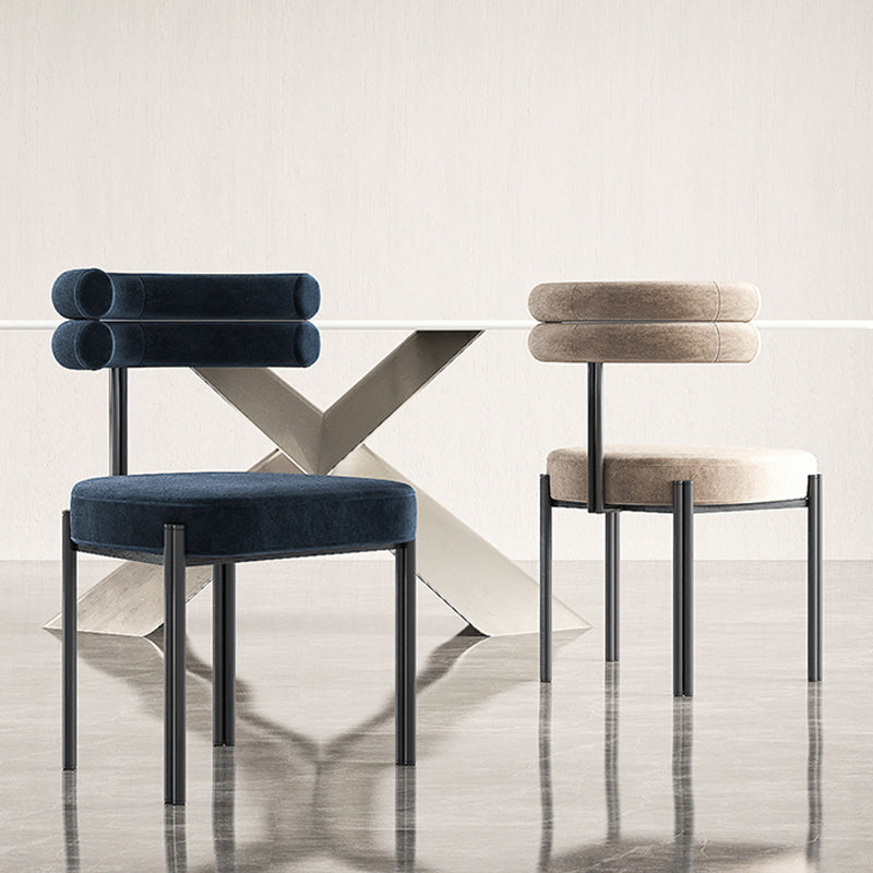 Upholstered Dining Room Chair Modern Open Back Dining Side Chair