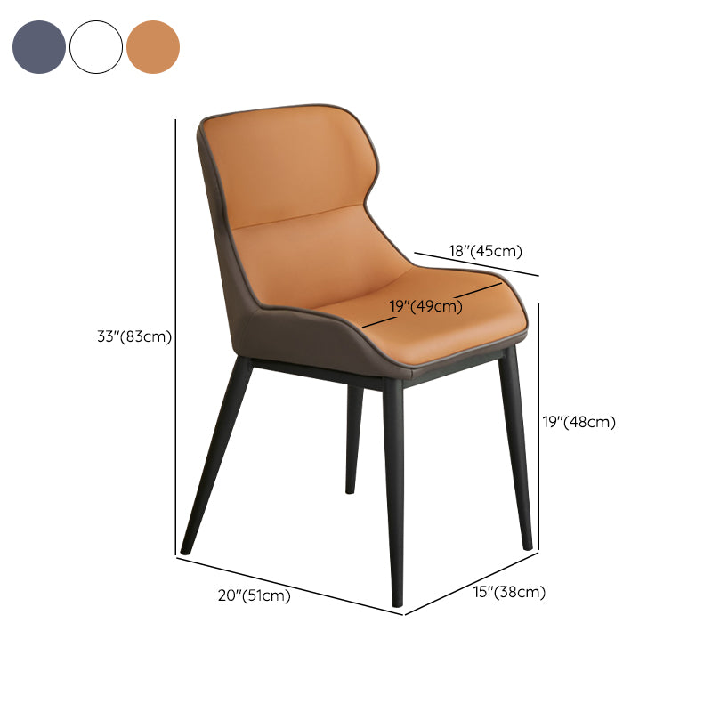 Industrial Dining Accent Chair Upholstered Side Chair for Home