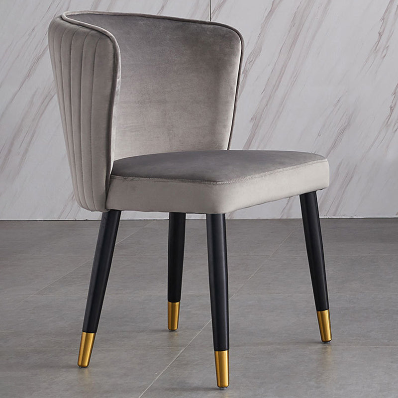 Glam Parsons Armless Dining Chairs Upholstered Dining Side Chair