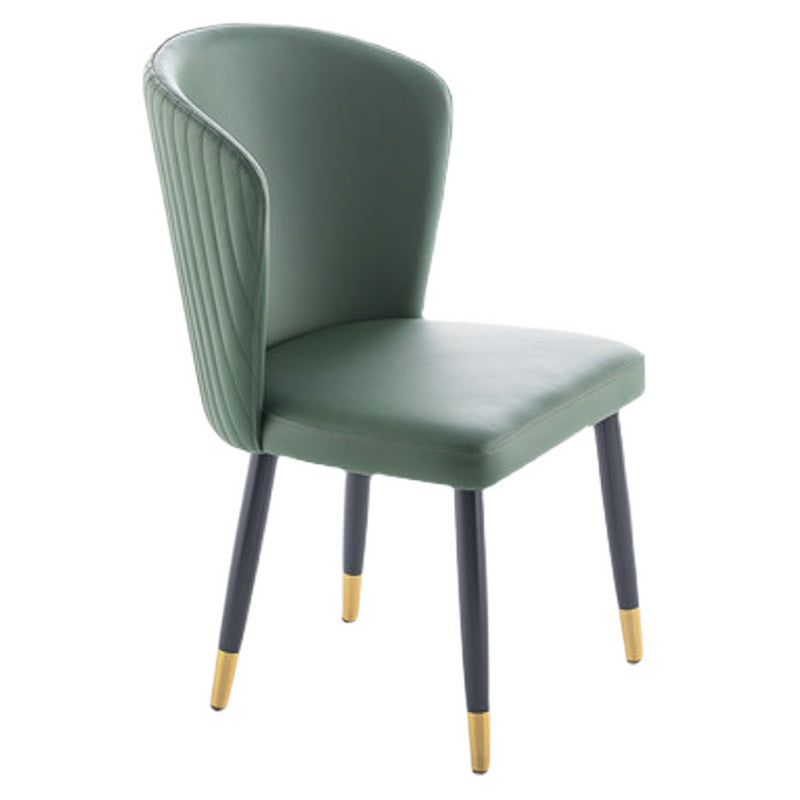 Glam Parsons Armless Dining Chairs Upholstered Dining Side Chair