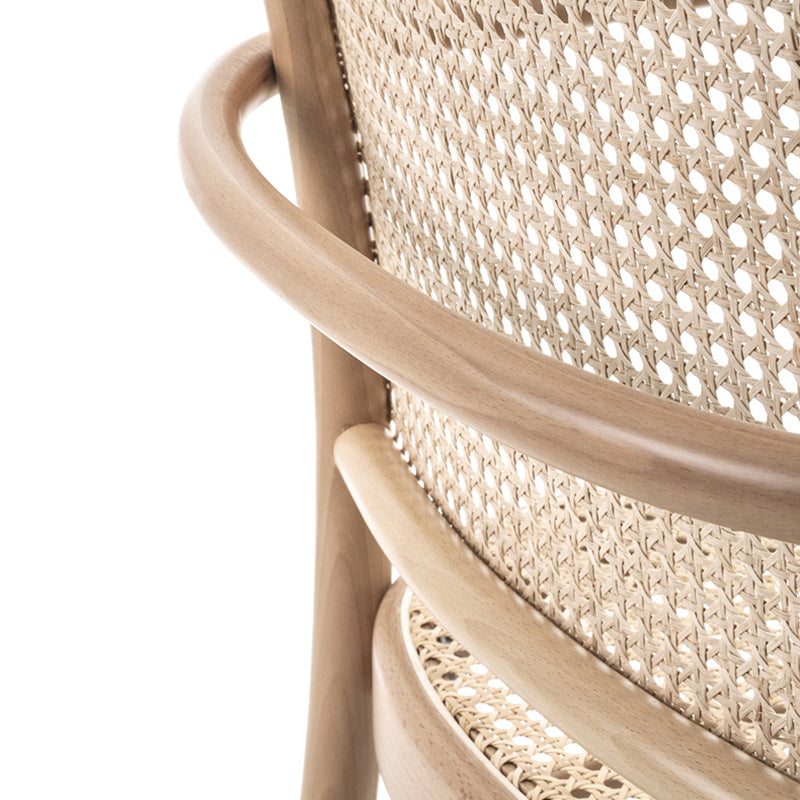 Traditional Dining Chair Solid Wood Cane Back Dining Room Chair