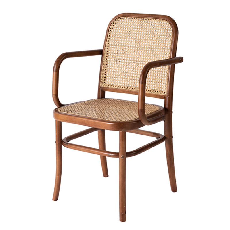 Traditional Dining Chair Solid Wood Cane Back Dining Room Chair