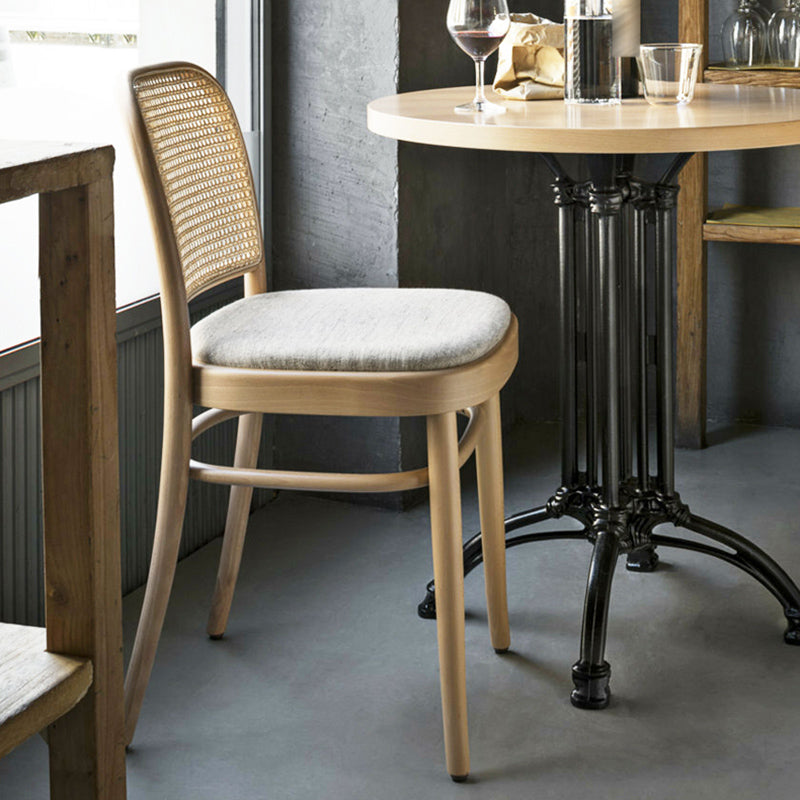 Traditional Dining Chair Solid Wood Cane Back Dining Room Chair