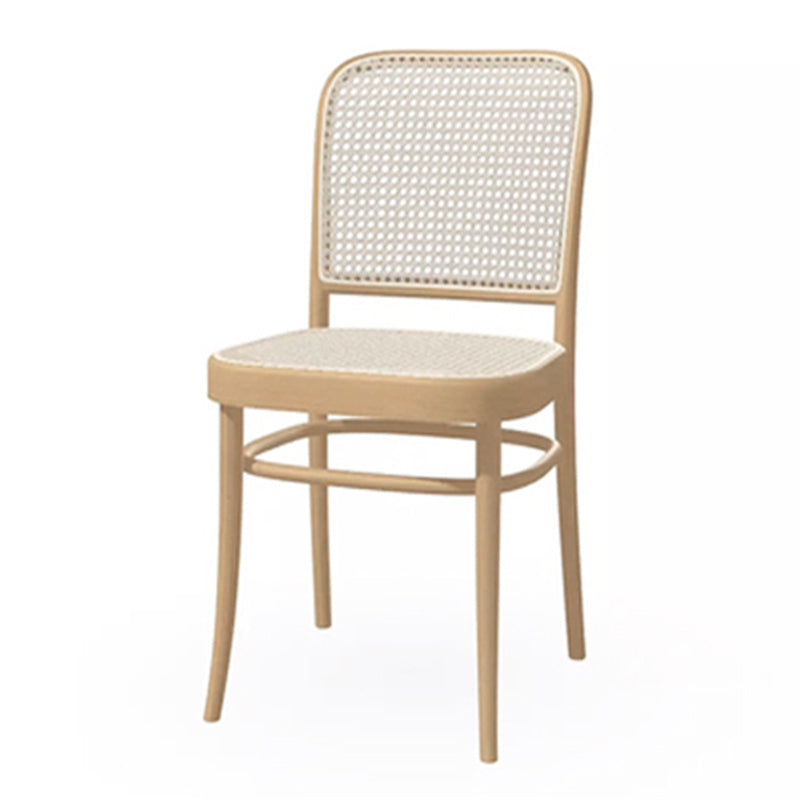 Traditional Dining Chair Solid Wood Cane Back Dining Room Chair