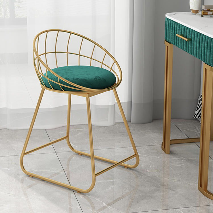 Fabric Dining Chair Scandinavian Open Back Armless Dining Chairs