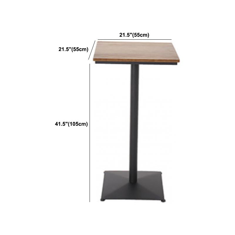 Industrial 1/3/4/5 Pieces Bar Table Set Round Pine Wood Counter Table with Stools for Cafe