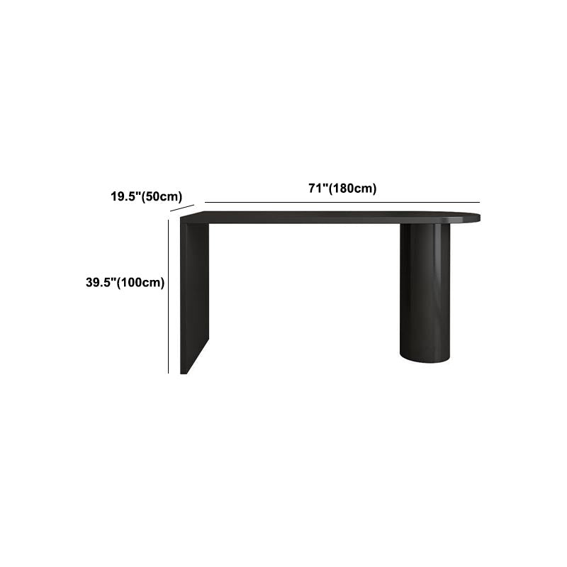 Modern 1/2 Pieces Bar Table Set Pine Wood Counter Table with High Stools for Dining Room