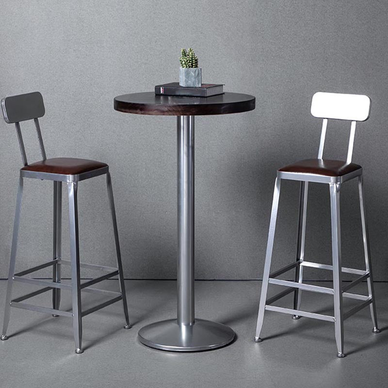 1/2/3 Pieces Industrial Style Solid Wood Bar Table Set Counter Table