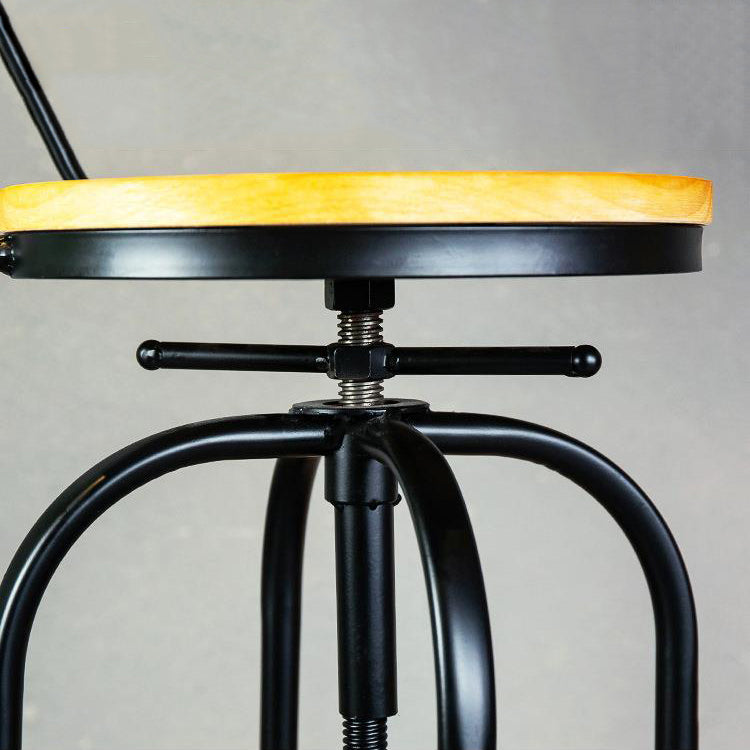 1/2/3 Pieces Industrial Style Round Bar Table Set Solid Wood Bistro Set